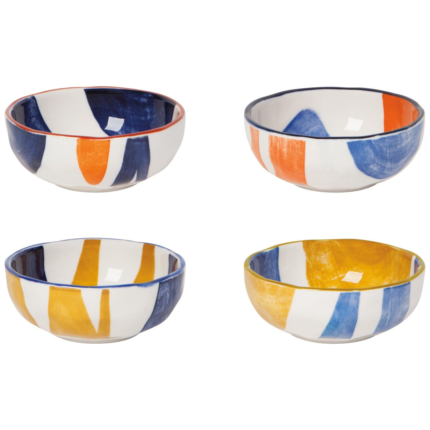 Canvas Stamped Pinch Bowl Set