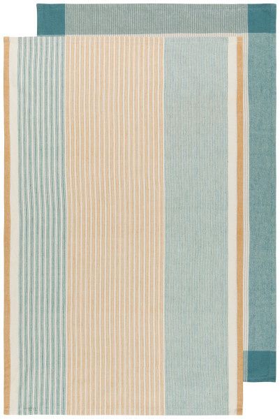 Array Stripe Lagoon Tea Towel - S/2