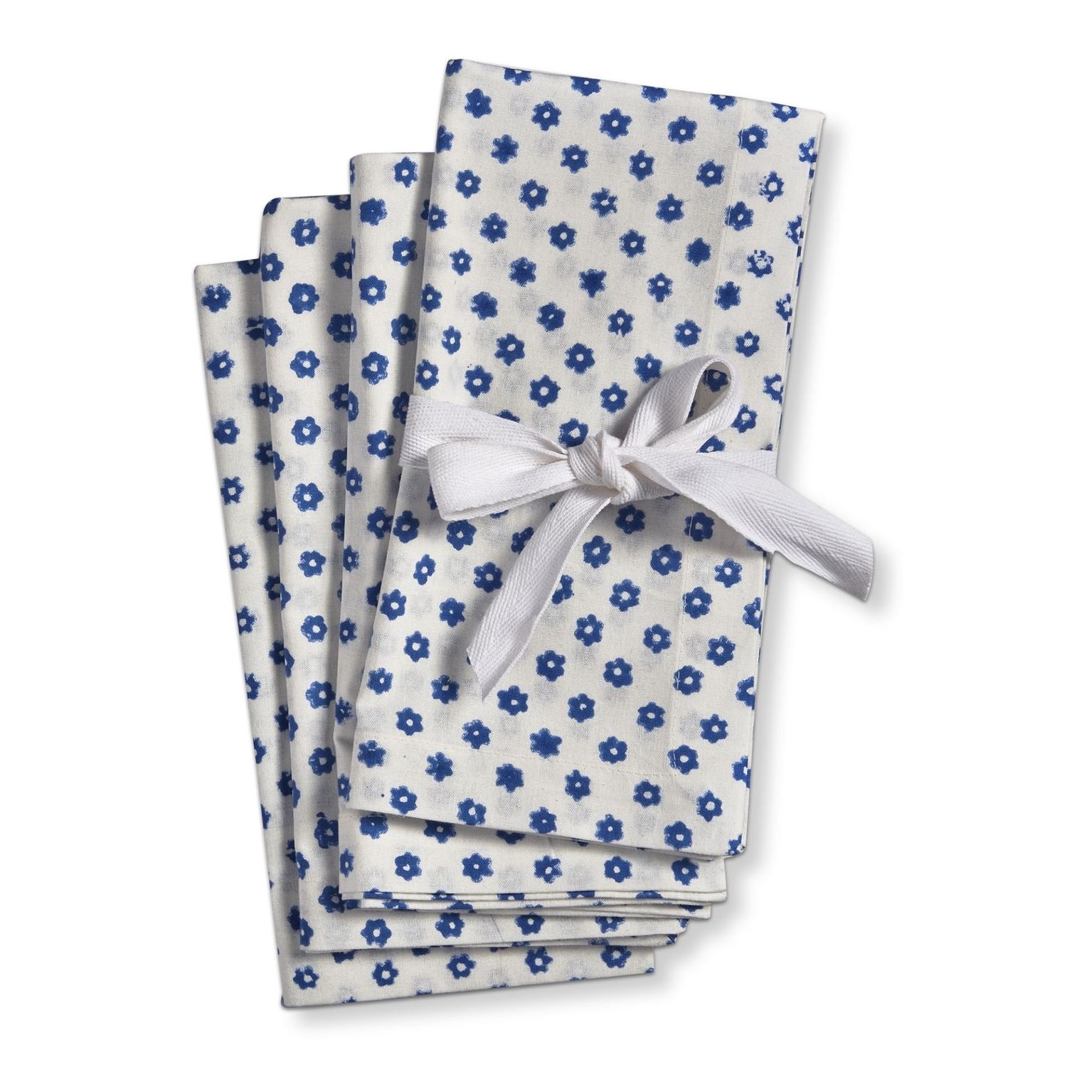 Daisy Artisan Block Print Napkin - S/4