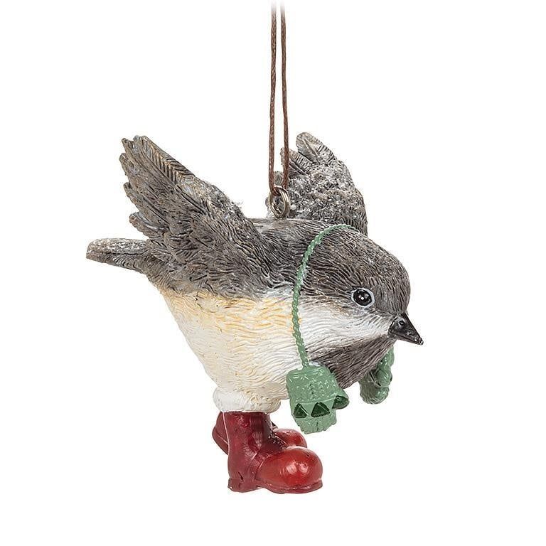 Winter Chickadee Ornament - 3&quot;