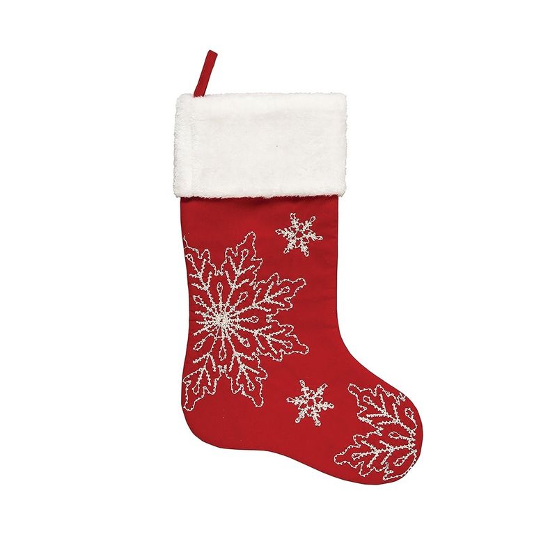 Snowy Holiday Stocking