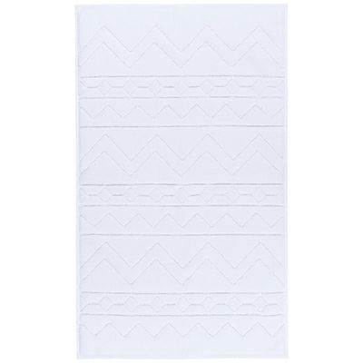 Bathmat Jacquard White