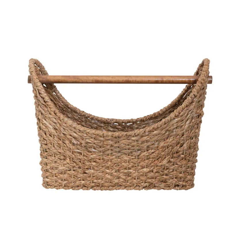 Oval Hand Woven Bankuan Toilet Paper Basket
