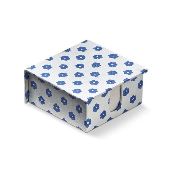 Josie Block Print Memo Pad - Blue