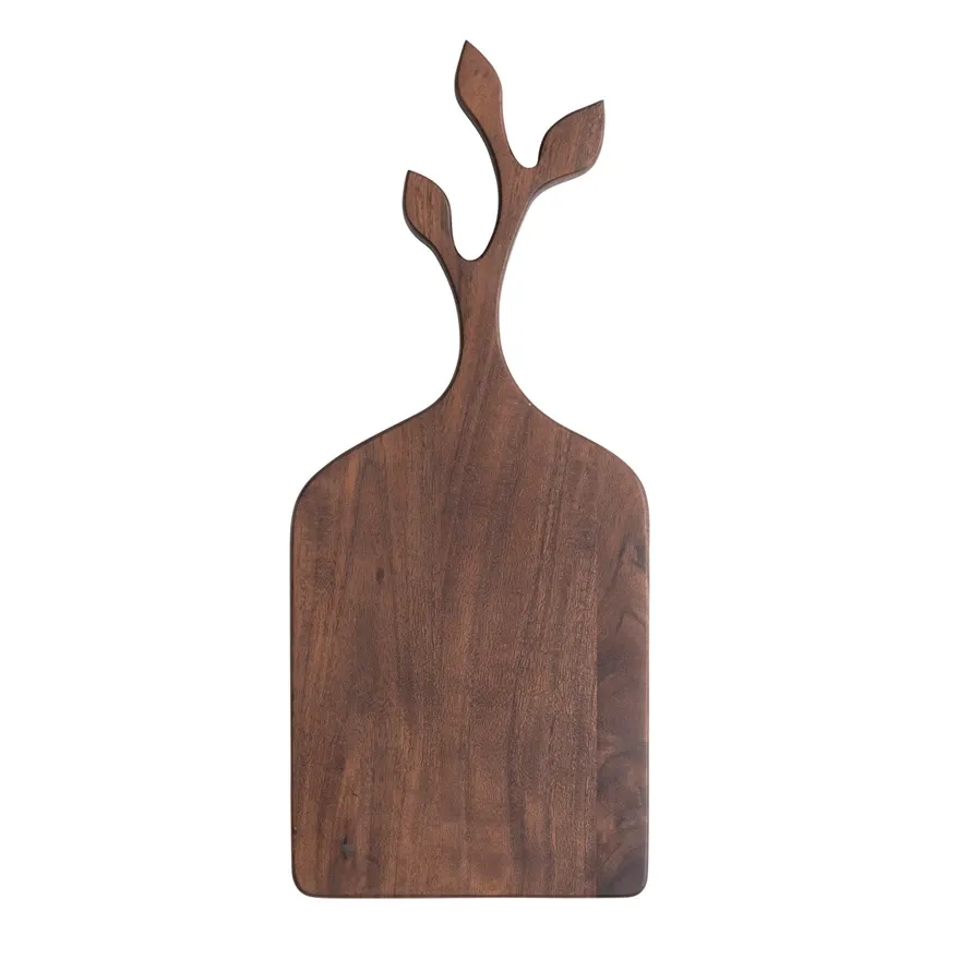 Acacia Wood Cheese Board w/Branch Handle