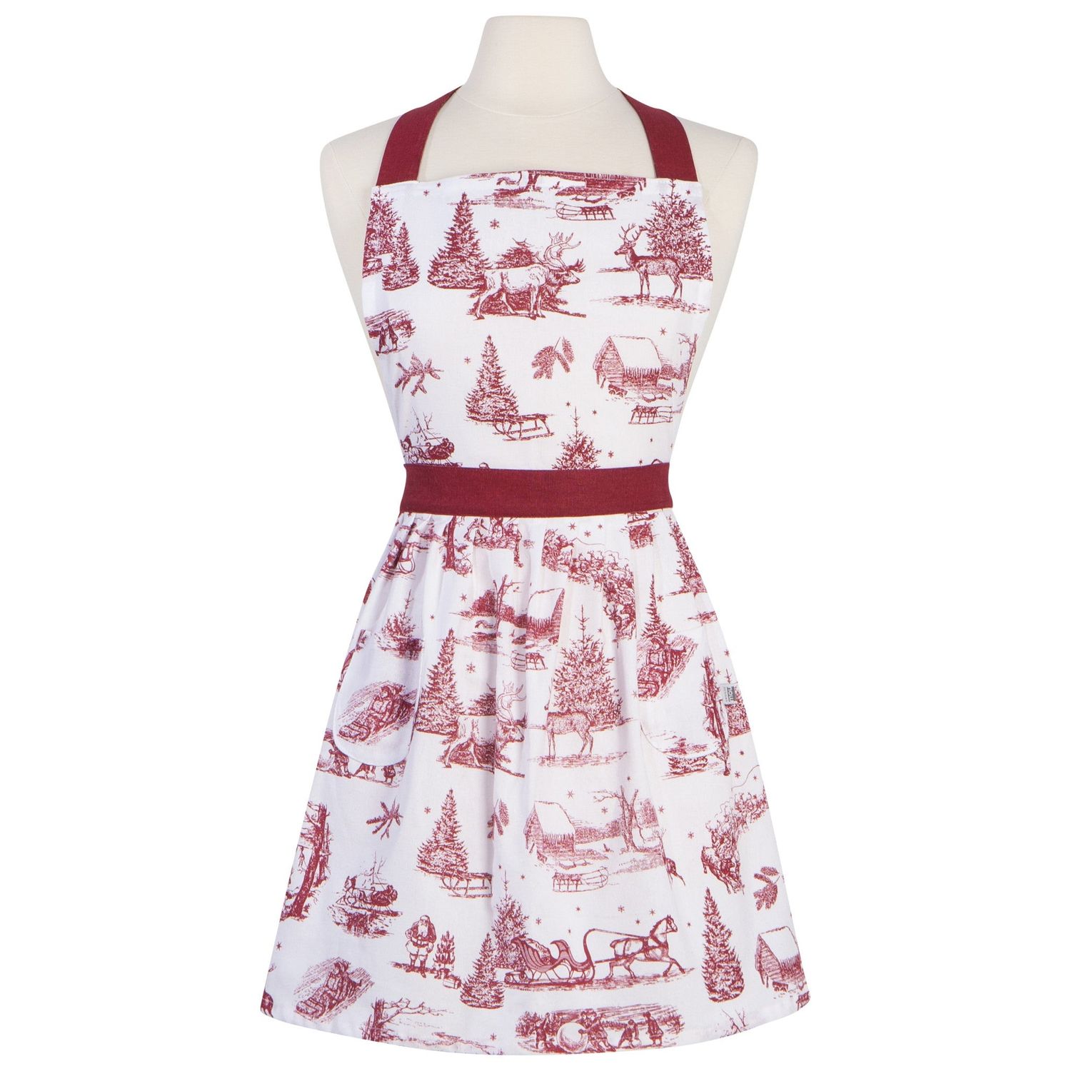 Winter Toile Apron