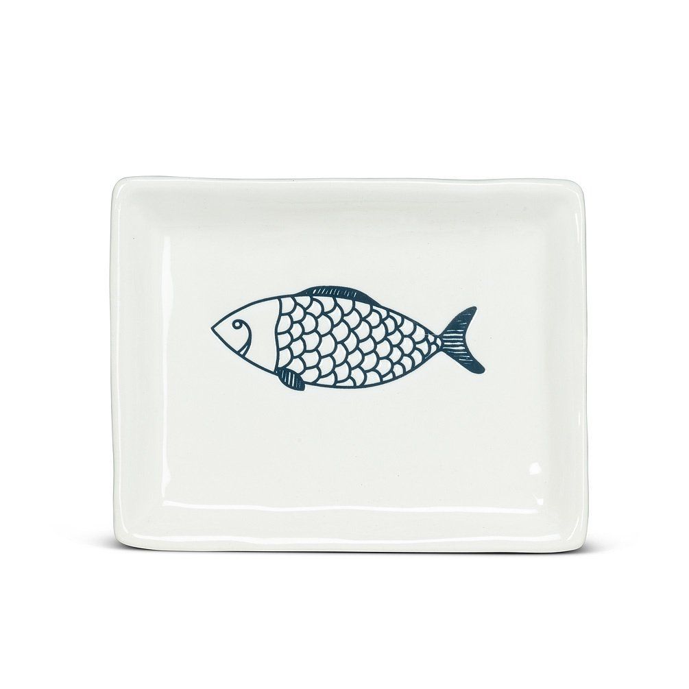 Small Rectangle Fish Plate - 6&quot;