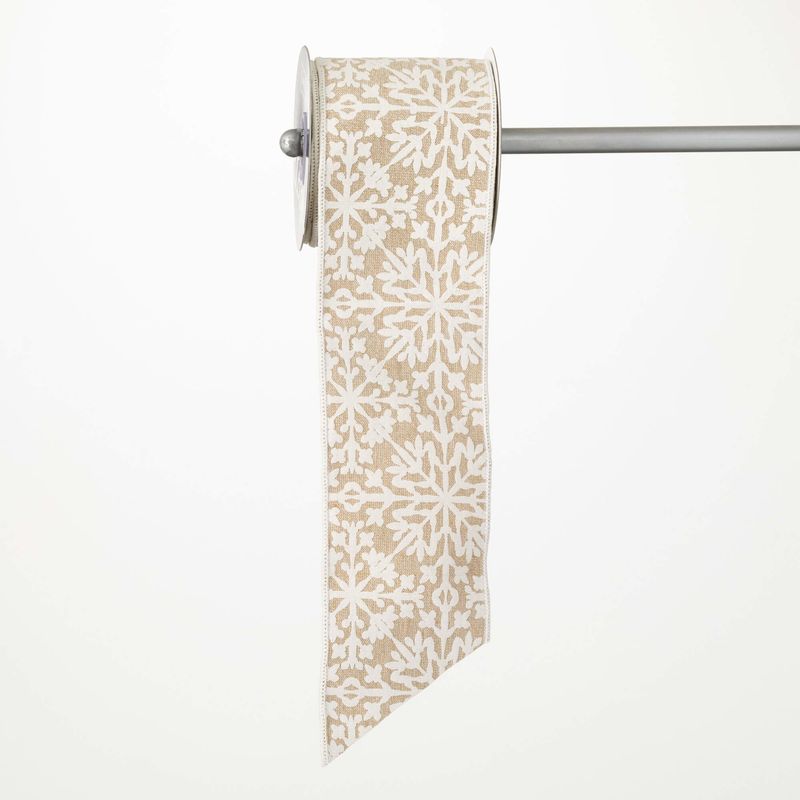 Embroidered Snowflake Ribbon