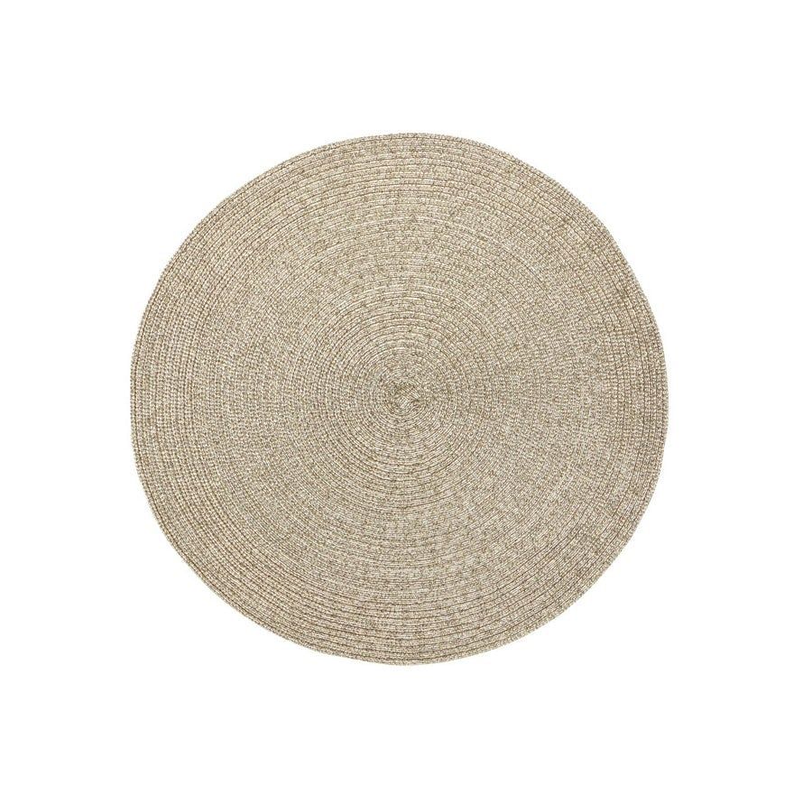 Metallic Round Placemat - Gold