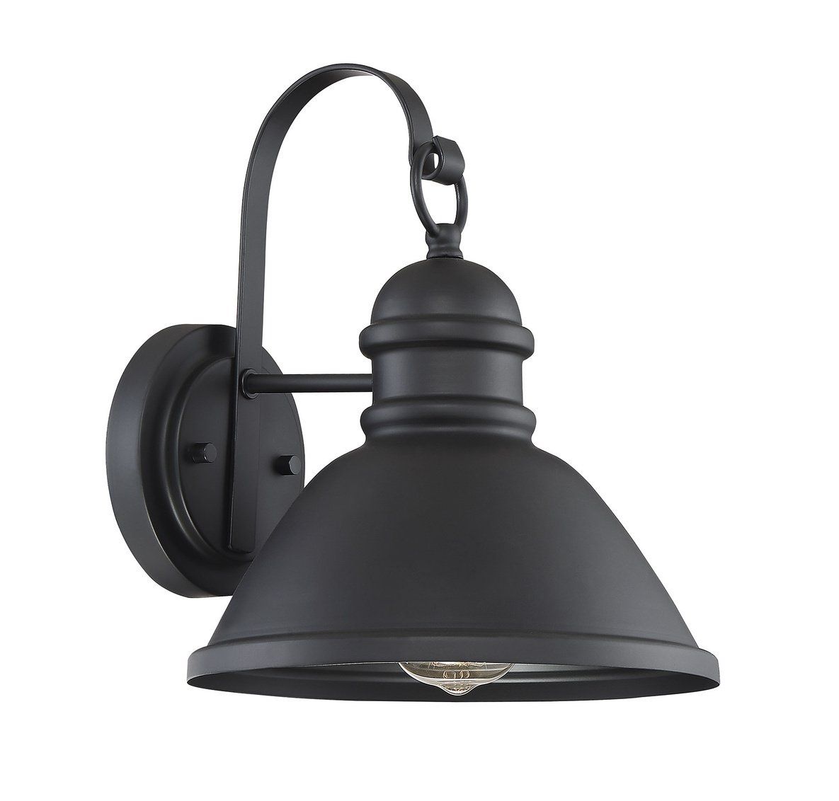 1 Light Wall Lantern - Matte Black