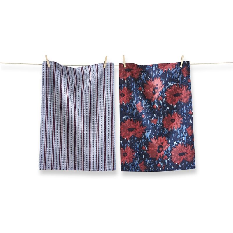 Dishtowel - Weekend Dahlia S/2