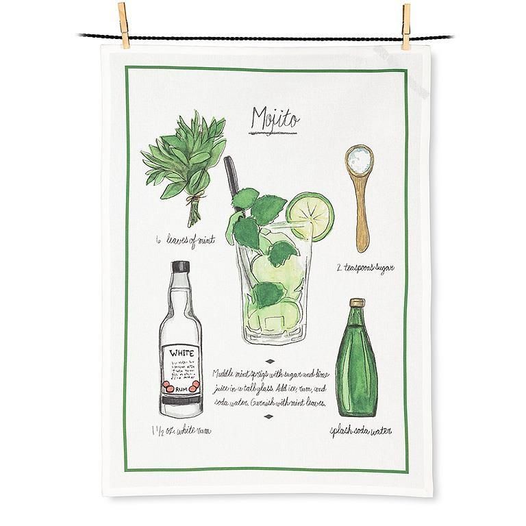Tea Towel - Mojito Recipe