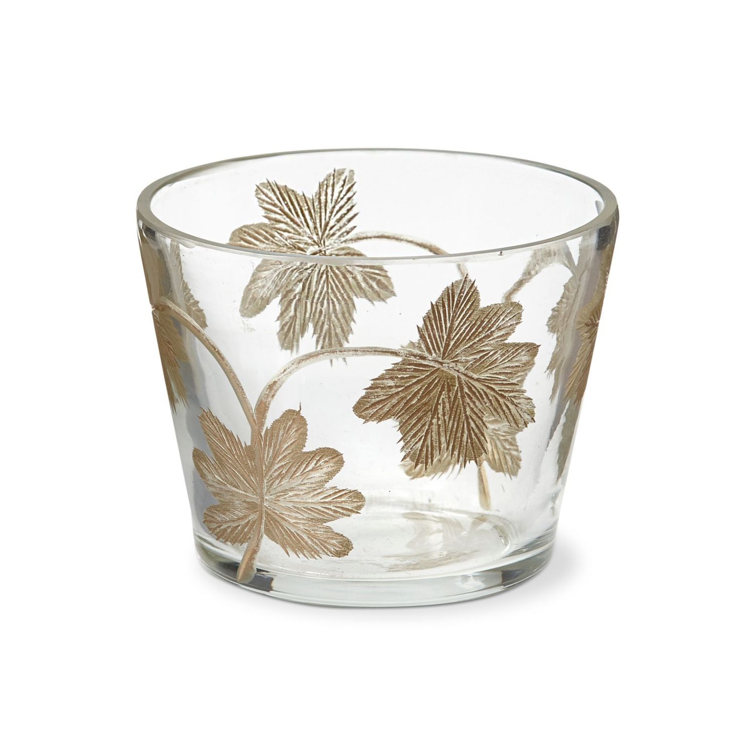 Embedded Leaf Tealight Holder