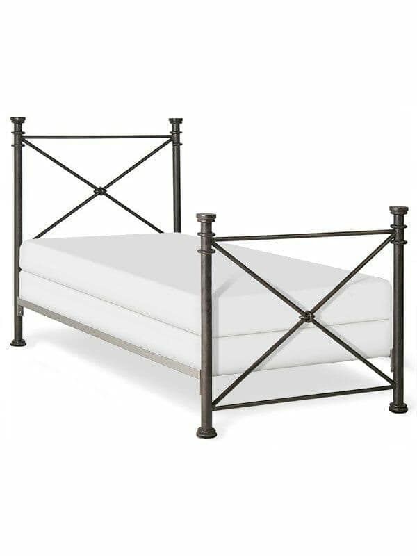 43312 Queen Iron Bed - Matte Black