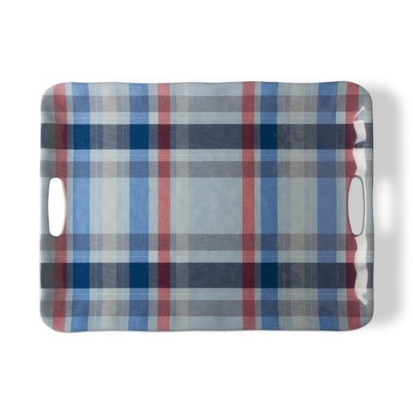 Jackson Blue - Melamine Tray w/Handles