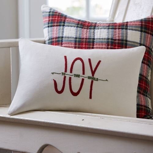 Joy to the World Boudoir Pillow - 13&quot; X 18&quot;