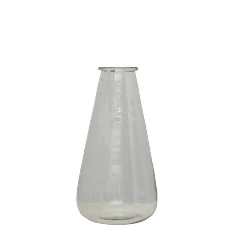 Hand Blown Vintage Glass Vase - 10&quot;