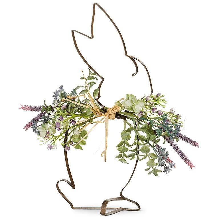 Sitting Rabbit w/Lavender - 15&quot;