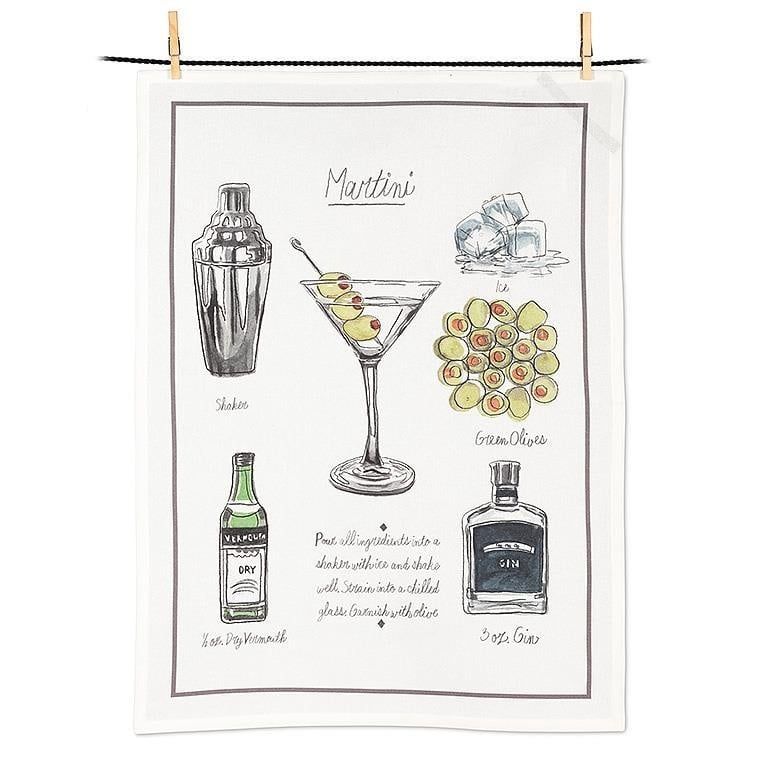 Tea Towel - Martini Recipe