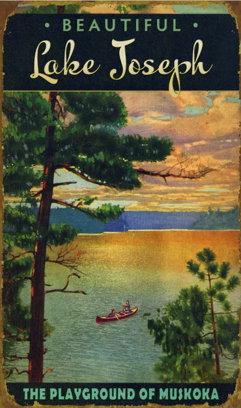 Sign, Sunset Lake Scene  (Meiss)