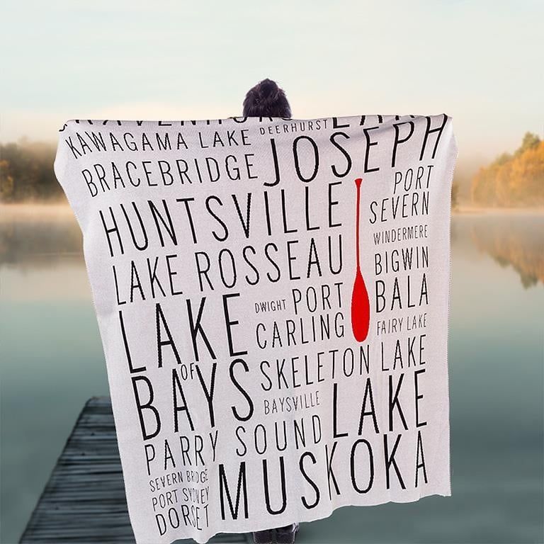 Muskoka Names Throw - 50 X 60&quot;