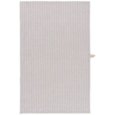 Linen Stripe Dishtowel - Dove Gray