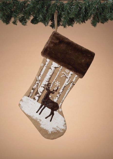 Reindeer Pattern Stocking - 21&quot;