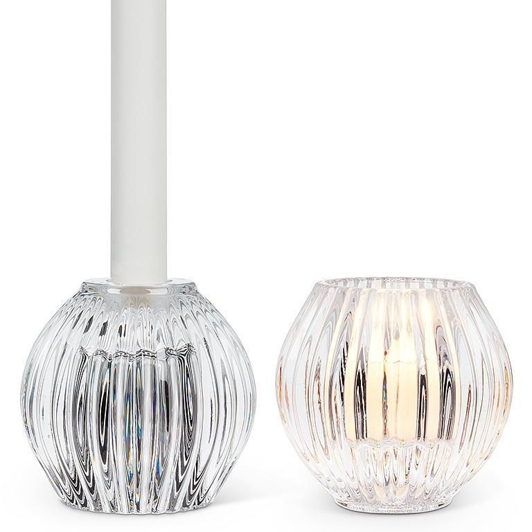 Reversible Ball Taper/Votive Holder - Clear