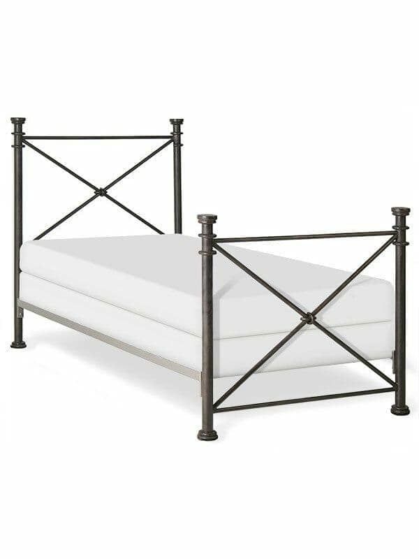 43312 King Iron Bed - Matte Black