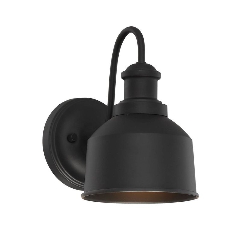 1 Light Outdoor Wall Lantern - Matte Black