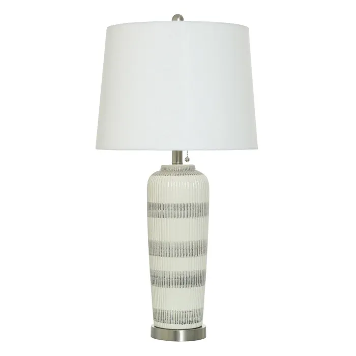 Kohl Grey &amp; Ivory Table Lamp