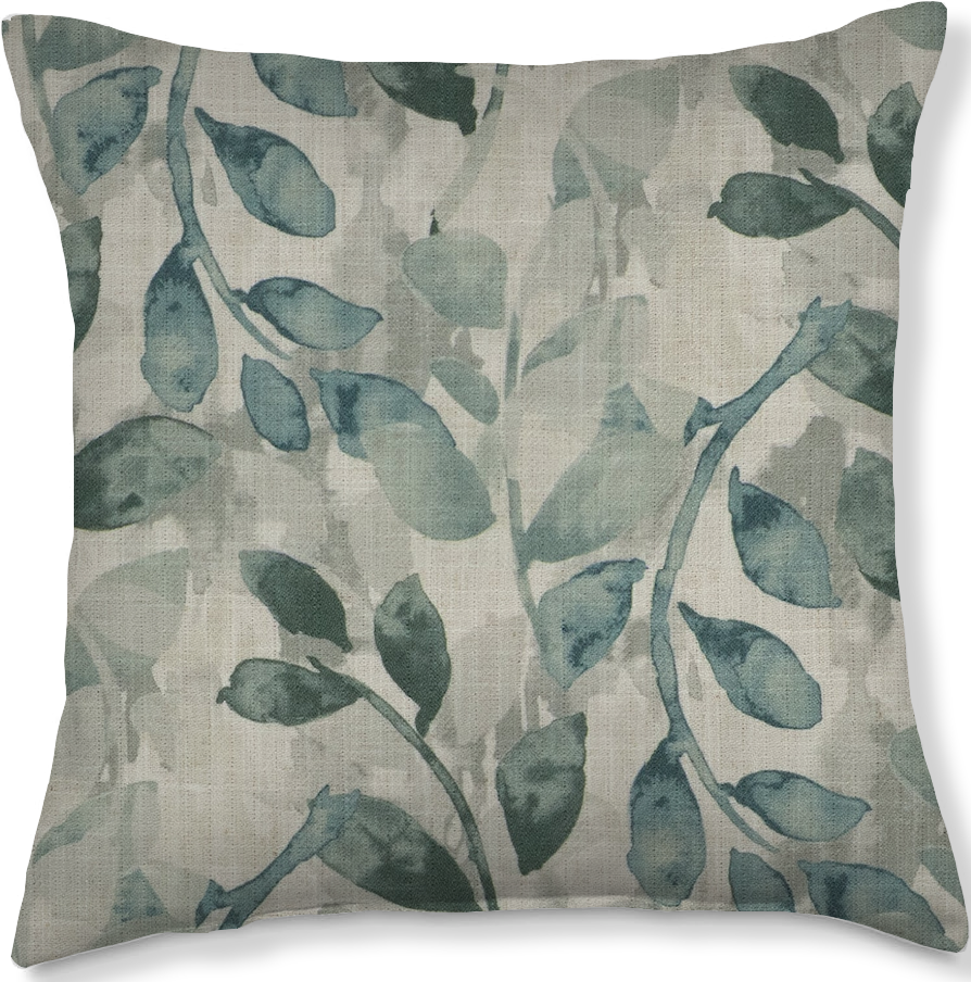 Spa Leaf 20x20 Toss Pillow