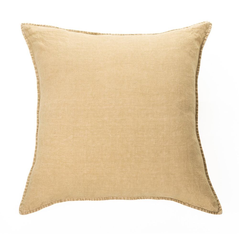 Linen Stone Wash Sand 25x25 Euro