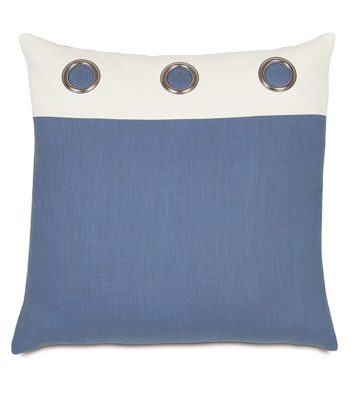 Maritime Grommet Blue 20x20 Toss Pillow