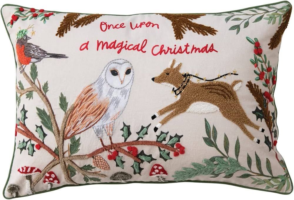 Magical Christmas 16x24 Embroidered Toss Pillow