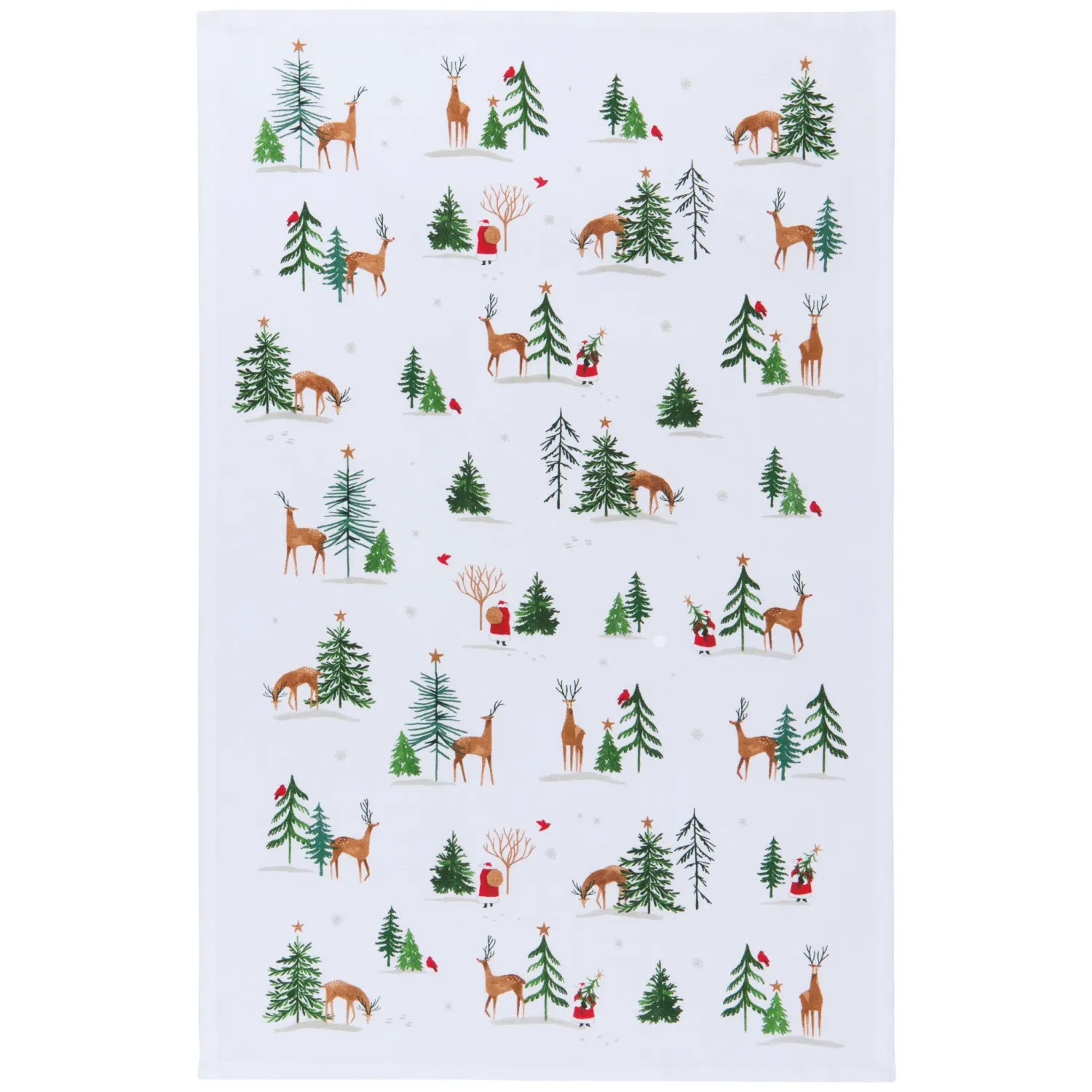 Santa&#39;s Reindeer Dishtowel