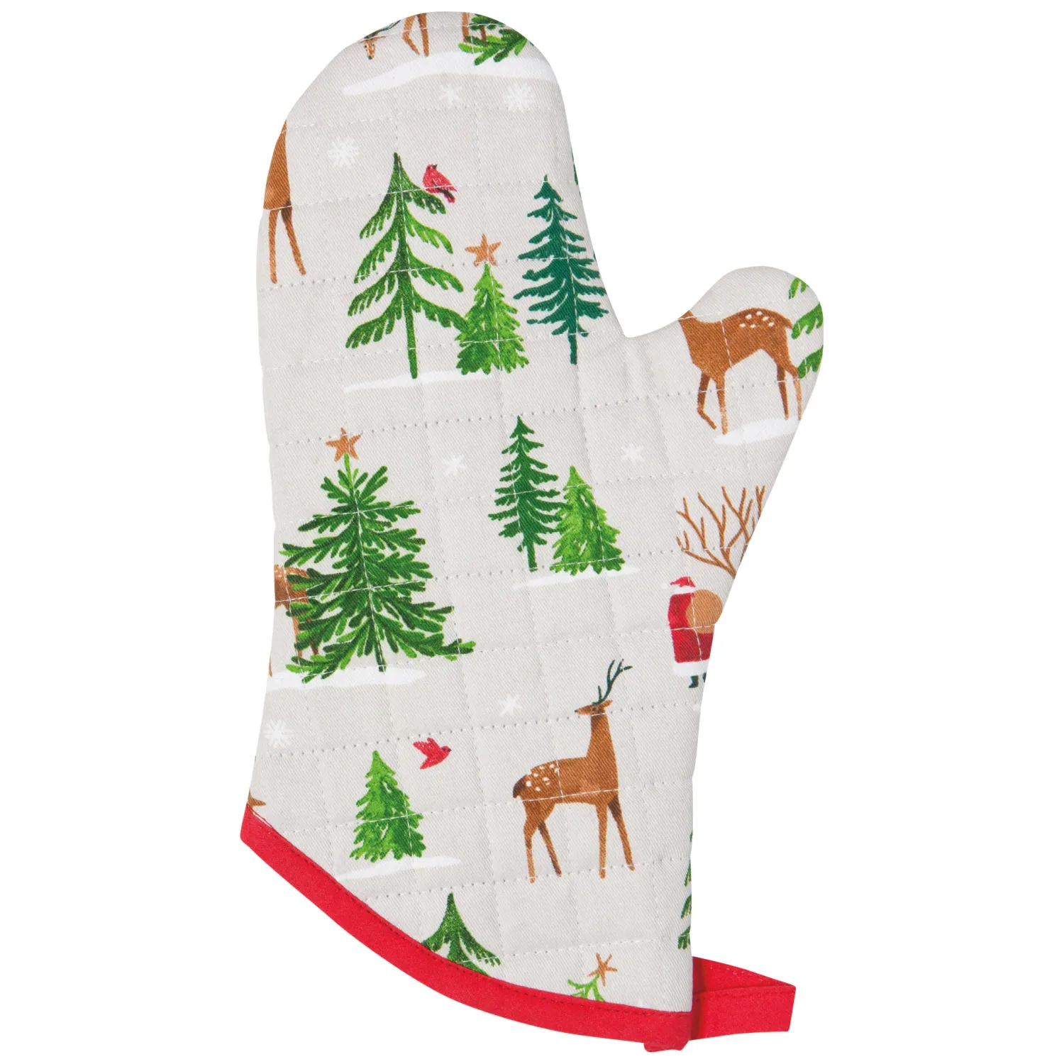 Santa&#39;s Reindeer Oven Mitt Set