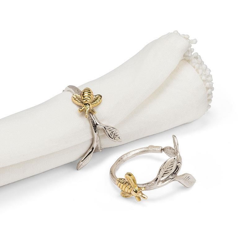 Bee On a Branch Napkin Ring