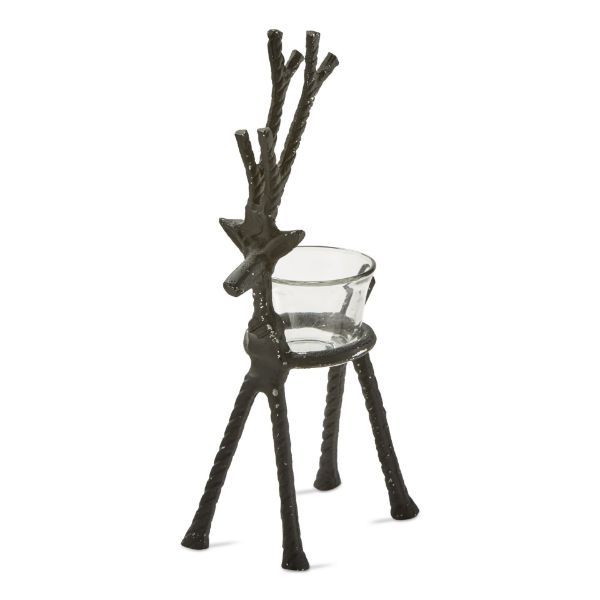 Short Reindeer Tealight  Holder