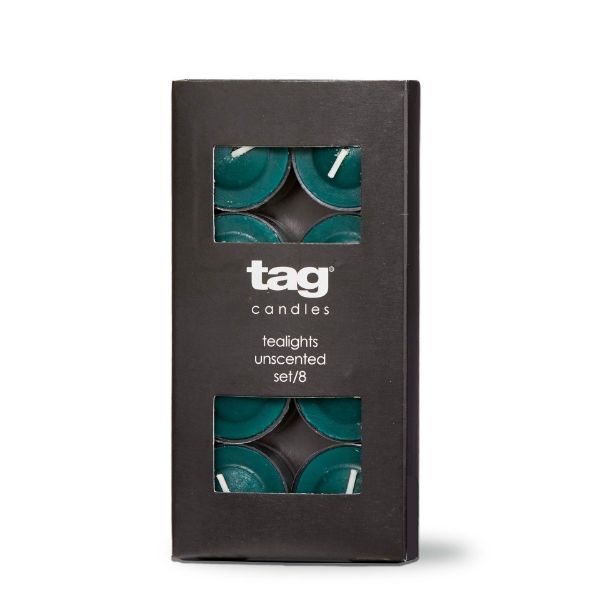 Color Studio Tealight Candle  - Dark Green