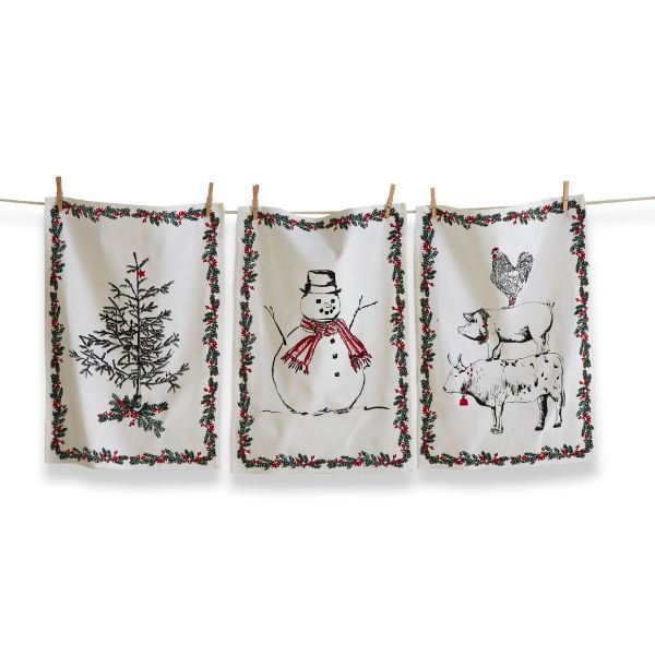 Farmhouse Holiday Dishtowel