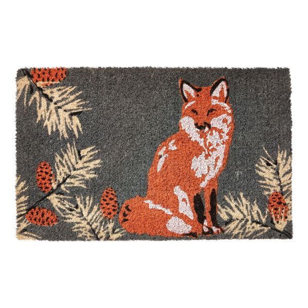 Fox &amp; Pinecone Sprigs Doormat