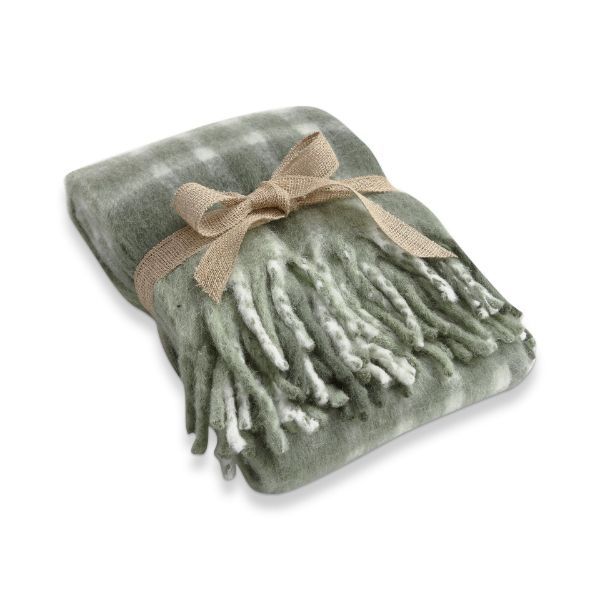 Evergreen Plaid Throw