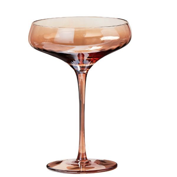 Chelsea Amber Optic Coupe Glass