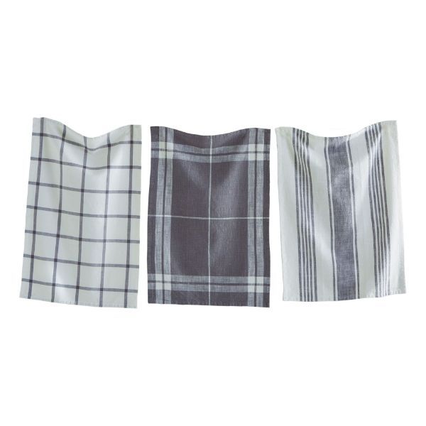 Classic Dishtowel S/3 - Gray