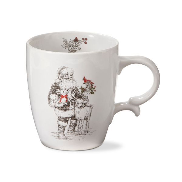 Farmhouse Santa &amp; Reindeer Mug