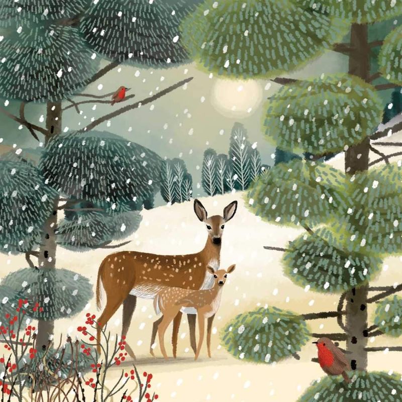 Holiday Meadow Lunch Serviette