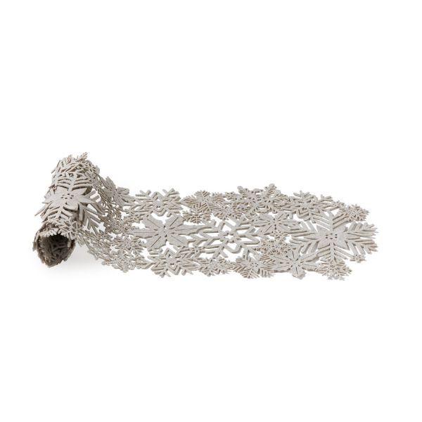 Snowflake Table Runner - Beige
