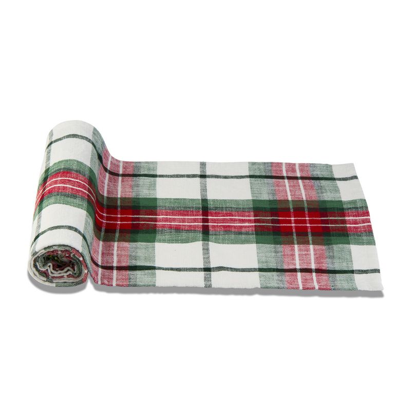 Festive Plaid Table Runner