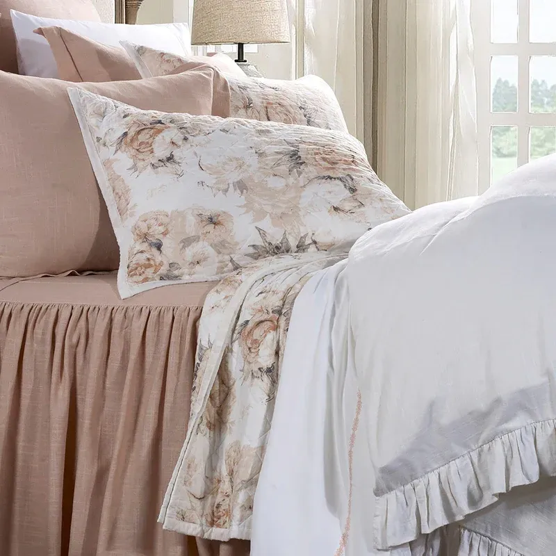 Collette Quilt Set Blush - Queen
